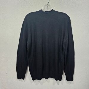 Zara Wool and Cashmere Blend Black Sweater Size Medium